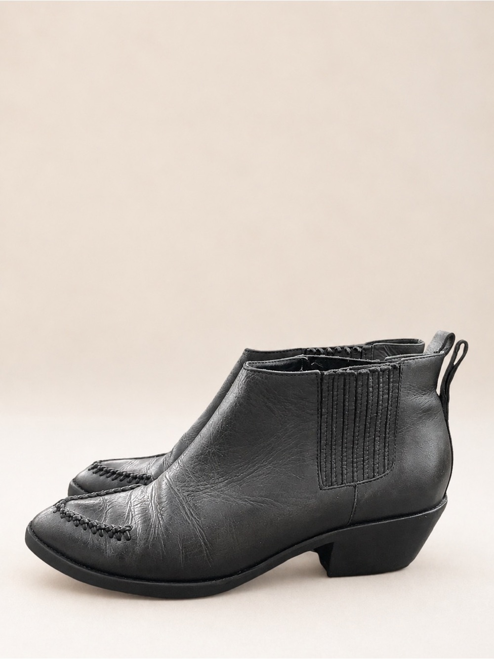 Zimmerman Weekend Boot - Black - Chelsea Western Ankle Boots - size 38 ( US 9 )